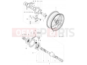 MV Agusta Brutale 990 R Rear Wheel Assembly