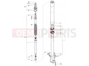 MV Agusta 1999-2001 F4 750S Front Fork Right