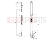 MV Agusta 2002-2003 F4 750S Front Fork Left