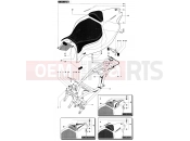 MV Agusta 2005 F4 Tamburini Rear Fairing (single seat)