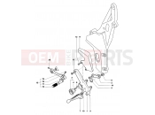MV Agusta 2006 F4 1000 Senna Footrest Assembly Left