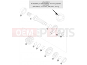 KTM 125 SX (6101L0) [EU] 2012 TRANSMISSION I - MAIN SHAFT