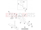 KTM 250 SX (6301L0) [EU] 2012 CRANKSHAFT, PISTON