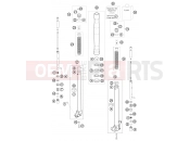 KTM 65 SX (6001K6) [EU] 2011 FRONT FORK DISASSEMBLED