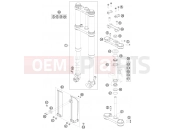 FRONT FORK, TRIPLE CLAMP - KTM 65 SX (6001I6) [EU] 2009