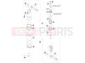 KTM 50 SX MINI (6001I5) [EU] 2009 SHOCK ABSORBER DISASSEMBLED