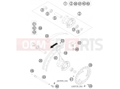 FRONT WHEEL - KTM 65 SX (6001H6) [EU] 2008