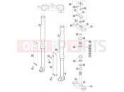 FRONT FORK, TRIPLE CLAMP - KTM 65 SX (6001G6) [EU] 2007