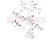 KTM 125 SX (6101D0) [EU] 2004 CRANKSHAFT, PISTON