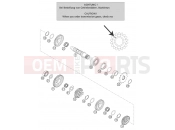 TRANSMISSION II - COUNTERSHAFT - KTM 250 SX (6301D0) [EU] 2004