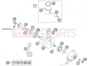 KTM 85 SX (6001D9) [EU] 2004 CRANKSHAFT, PISTON