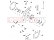 KTM 85 SX (6001D8) [EU] 2004 REAR WHEEL