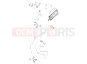 KTM 50 SX JUNIOR (6001F3) [EU] 2006 EXHAUST SYSTEM