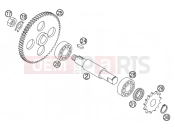 KTM 50 SX JUNIOR (6001F3) [EU] 2006 TRANSMISSION II - COUNTERSHAFT