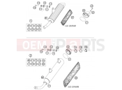 EXHAUST SYSTEM - KTM 125 SX (6101E0) [EU] 2005