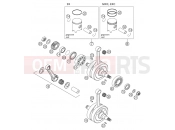 KTM 125 SX (610130) [EU] 2003 CRANKSHAFT, PISTON