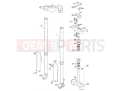 KTM 400 LC4-E (937506) [US] 2000 FRONT FORK, TRIPLE CLAMP