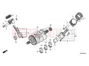 HONDA CTX1300A 2016 E-16 CRANKSHAFT / PISTON