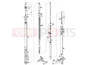 KTM 125 E-XC (717548) [US] 1994 FRONT FORK DISASSEMBLED