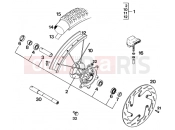 KTM 125 E-XC (717548) [US] 1994 FRONT WHEEL