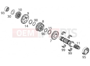KTM 125 E-XC (717548) [US] 1994 TRANSMISSION I - MAIN SHAFT