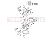 KTM 620 EGS-E 11LT ORANGE/LOW (972777) [EU] 1997 CYLINDER HEAD