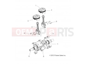 Polaris 2018 ATV 900 ACE EPS XC (R08) (A18DCE87BB) ENGINE | ENGINE, CRANKSHAFT and PISTON - A18DCE87BB (49RGRPISTON11RZR875)