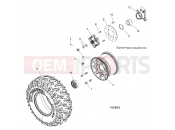 Polaris 2018 ATV 900 ACE EPS XC (R08) (A18DCE87BB) WHEELS | WHEELS, REAR - A18DCE87BB (100643)