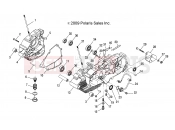 Polaris 2014 ATV PHOENIX 200 (A14PB20AF) ENGINE | ENGINE, CRANKCASE - A14PB20AF (49ATVCRANKCASE10PHX)