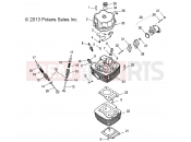 Polaris 2014 ATV PHOENIX 200 (A14PB20AF) ENGINE | ENGINE, CYLINDER HEAD - A14PB20AF (49ATVCYLINDERHD14PHX)