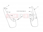 Polaris 2011 LEV GEM - e2/e4/e6/eS/eL/eLXD BODY | BODY, MUD FLAPS - e2/e4/e6/eS/eL/eLXD (49GEMBODY11MUDFLAP)