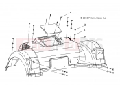 Polaris 2011 LEV GEM - e2/e4/e6/eS/eL/eLXD BODY | BODY, SPAT - e2/e4/e6 (49GEMBODY11SPAT)