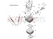 ENGINE | ENGINE, CYLINDER HEAD - A10PB20EB (49ATVCYLINDERHD09PHX) - Polaris PHOENIX 200 QUAD (A10PB20EB) 2010