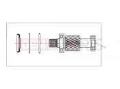 Polaris 2009 LEV GEM - E2/E4/E6/ES/EL/ELXD DRIVE LINE | DRIVE LINE, KIT, INPUT SHAFT - e2/e4/eS/eL (49GEMDRIVELINE11INPUTSHAFT)