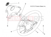 Polaris 2009 LEV GEM - E2/E4/E6/ES/EL/ELXD STEERING | STEERING, WHEEL - e2/e4/e6/eS/eL/eLXD (49GEMSTEER11WHEELE2)
