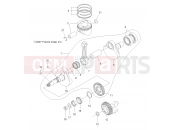 Polaris 2008 ATV SCRAMBLER 500 4X4 (A08BG50AA) ENGINE | ENGINE, CRANKSHAFT and PISTON - A08BG50AA (49ATVCRANKSHAFT08SCRAM)