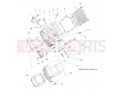 Polaris 2008 ATV HAWKEYE 2X4 (A08LB27AA) ENGINE | ENGINE, CYLINDER - A08LB27AA (49ATVCYLINDER08SP300)