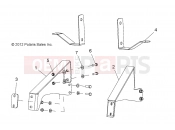 Polaris 2007 LEV GEM - E2/E4/E6/ES/EL/ELXD FRAME | FRAME, OPTIONS, BUMPER, BRACKET, REAR - e6 (49GEMOPTIONS11BRKTRR)