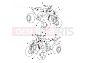 POLARIS SCRAMBLER 90X (A02EA09CB) DECALS - A02EA09CA/CB/CC (4970857085C04) | DECALS - A02EA09CA/CB/CC (4970857085C04)