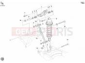 DUCATI 2005 Monster 400 Dark REAR SHOCK ABSORBER » SWING ARM