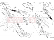 DUCATI 2015 Monster 821 Dark HANDLEBAR AND CONTROLS [MOD:M821DARK]