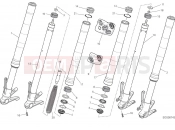 DUCATI 2015 Monster 821 Dark FRONT FORK [MOD:M821DARK;XST:AUS,EUR,FRA,JAP]