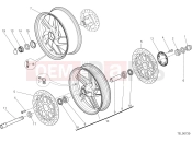 DUCATI 2015 Monster 1200 RUOTA ANTERIORE E POSTERIORE [MOD:M 1200]