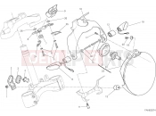 DUCATI 2015 Monster 1200 S Stripe HEADLIGHT [MOD:M1200STR;XST:AUS,CHN,EUR,FRA,JAP]
