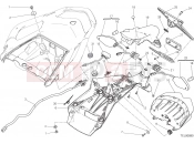 DUCATI 2015 Multistrada 1200 S D Air NUMBER PLATE HOLDER - TAIL LIGHT [MOD:MS1200SA;XST:EUR,FRA]