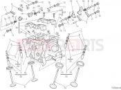 DUCATI 2015 Streetfighter 848 VERTICAL CYLINDER HEAD [MOD:F848]