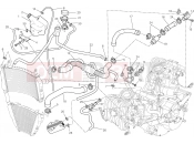 DUCATI 2015 Streetfighter 848 COOLING CIRCUIT [MOD:F848]