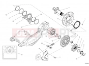 DUCATI 2016 Diavel HUB, REAR WHEEL [MOD:DVL]