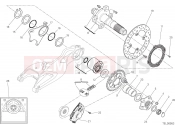 DUCATI 2016 Hypermotard 939 HUB, REAR WHEEL [MOD:HYM 939]