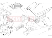 DUCATI 2016 Monster 821 SOSPENSIONE POSTERIORE [MOD:M 821]